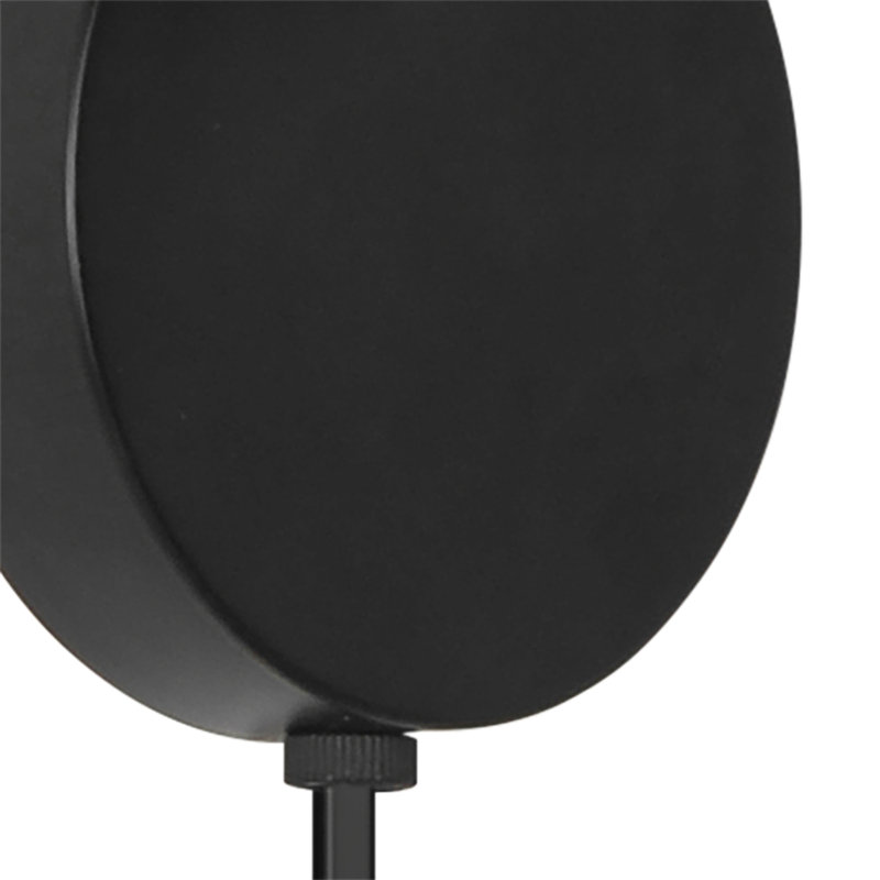 Steel Flush Mounted Sconce, Black