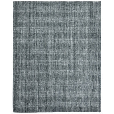 Tapis bleu tissé à la main Brackettville