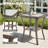 Outdoor Wicker Side Table,23X20x20 Inch All Weather Rattan Small Patio Table Square End Table For Pool Balcony Deck Porch, Brown-1116802424