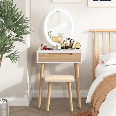 Foote Dressing Table with Mirror
