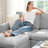 Oversized U Shaped Modular Corner Sectional Sofa With Storage Ottoman-520365790
