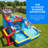 Multi-Function Castle Water Park Inflatable Bounce House With Water Cannons & Climbing Wall