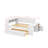 Full Size Daybed With Storage Shelves,Drawers,Trundle,Charging Station,LED Light,Desk And Cabinet-1951052233