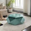 Repose-pied multifonctionnel en velours à motif polygonal en losange, confortable et spacieux, pour la maison, 86 cm (L) x 77,5 cm (l) x 34 cm (H), rangement élégant, chambre à coucher.