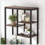 6-Tier Industrial Rustic Brown 8-Shelf Etagere Bookcase