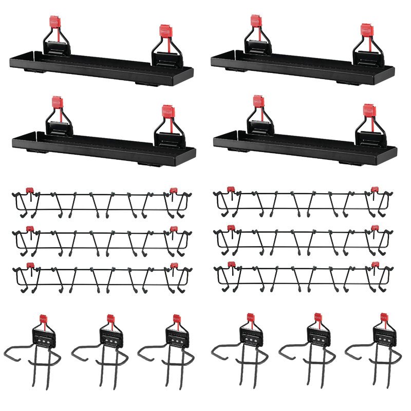10 Piece Metal Shed Tool Holder Set