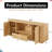 Joel Vertical Striped TV Stand with Drawer & Shelves-114309163