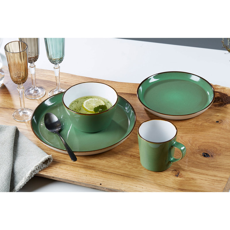 Piece Ceramic Dinnerware Set - Service for 4