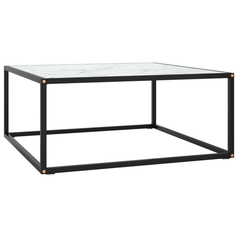 Alvah Frame Coffee Table, 35cm H x 80cm W x 80cm D, White