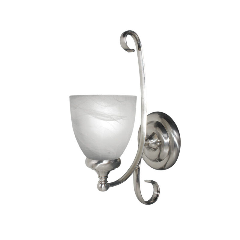 Kenshaw Armed Sconce, Satin Nickel