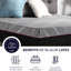 Très grand matelas 11 po - Housse en charbon respirant avec mousse de latex qui régule la température corporelle