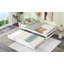 Lit plate-forme avec lit gigogne-584322718