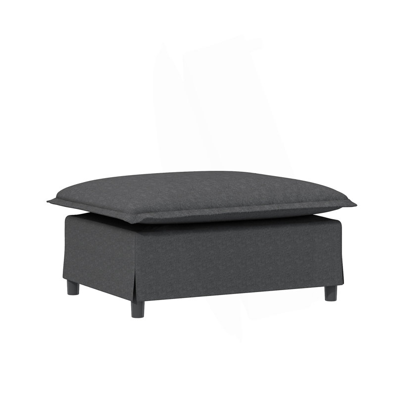 Module de repose-pieds 33 * 27,5 "pour canapé modulaire modulaire, assise large, chenille