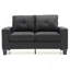 Causeuse modulaire Newbury, noir