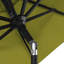 Parasol de marché octogonal en aluminium noir 9 pi avec manivelle et inclinaison en oléfine-88155933