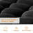 Chenille Modular Sectional Sofa, Convertible Sponge Sofa Boneless Couch For Living Room, U Shaped 4-Seat Sofa With 2 Ottoman,  Removable Armrests & Backrest, Filled With High Density Sponge & Pocket Springs-582542297-582542299-582542298