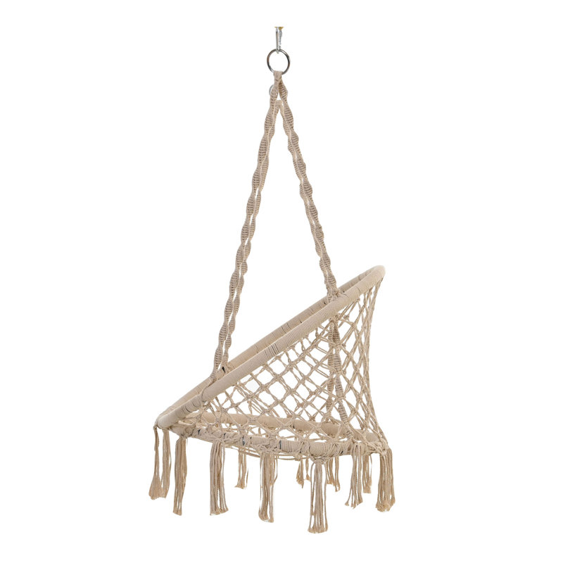 Chaise de hamac balançoire en macramé avec support Swing Chair