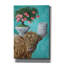 «Epic Graffiti» Highland Bull par Heather Gauthier, art mural sur toile, 12 po x 18 po