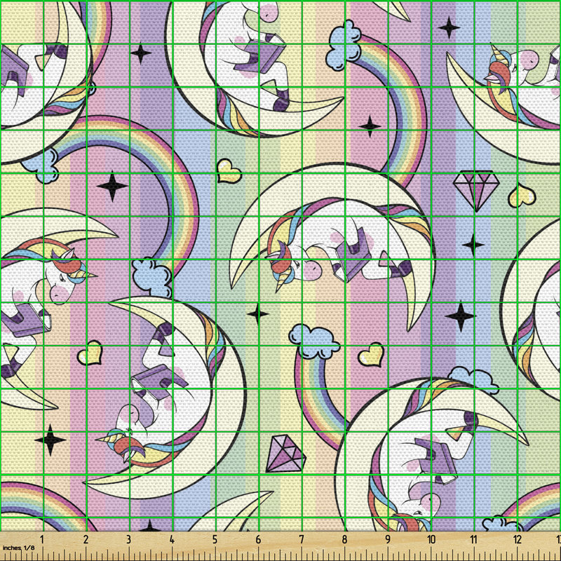 Cherline Bookworm Unicorn Multi-Purpose Fabric