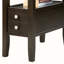 24" Tall Wooden Side Table / End Table, 2 drawers, Traditional Design, Espresso