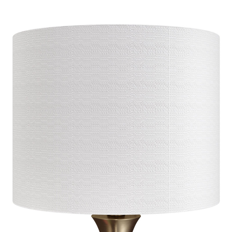 Adonis Metal Lamp, White, Gold Plated