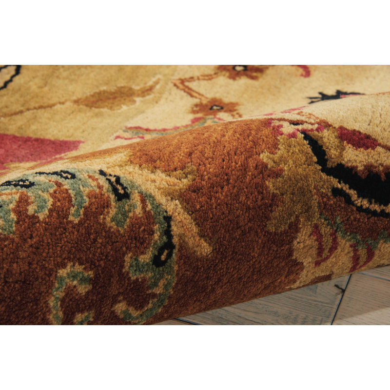 Philip Wool Floral Indoor Rug, Round 6'