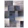 Damarus Geometric Blue/Ivory/Gray Area Rug