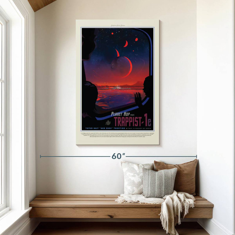 Imprimé Kelan Trappist 1E, H 48 po x l 32 po