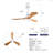 Hot Sales Modern Ceiling Fan With 3 Color Dimmable 3 Solide Wood Blades Remote Control Reversible Dc Motor With Led Light-1658859372-1837918064-1837918061