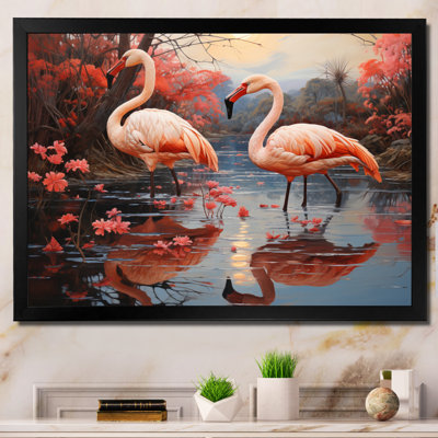 " Flamingo Fading Glow Pastoral "