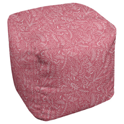Repose-pieds cubique à motif floral ditsy Avicia