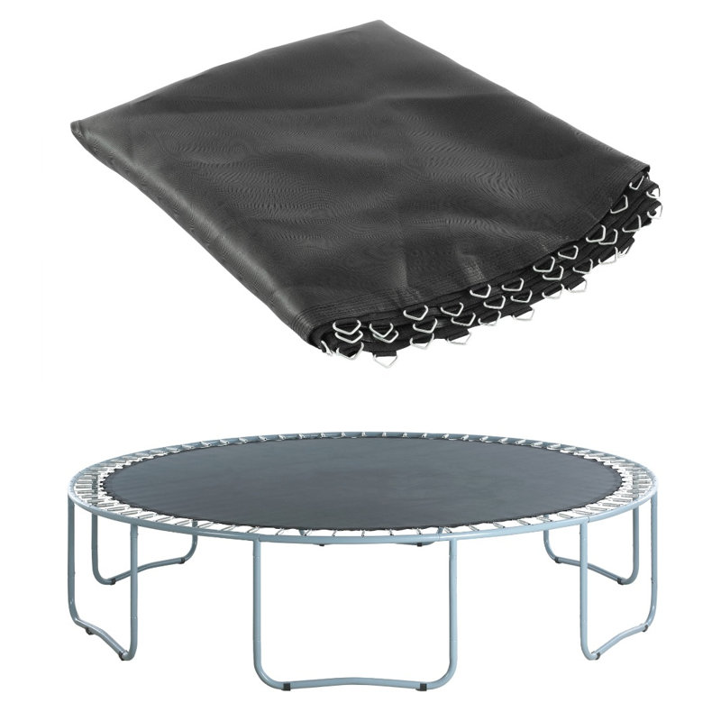 Tapis de remplacement pour trampoline Plexalife avec anneaux en V 108 robustes - Tapis de saut compatible avec un cadre rond de 16 pi et des ressorts de 7,5 po - Tapis en PP ultra durable et très élastique - résistant aux rayons UV et à l'eau