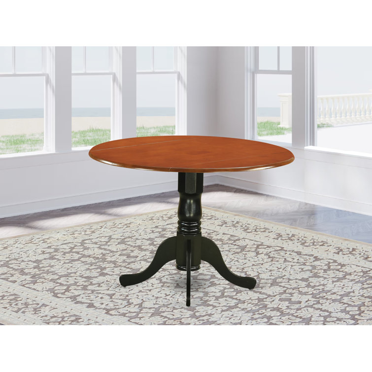 Philipston Extendable Round Solid Wood Dining Table