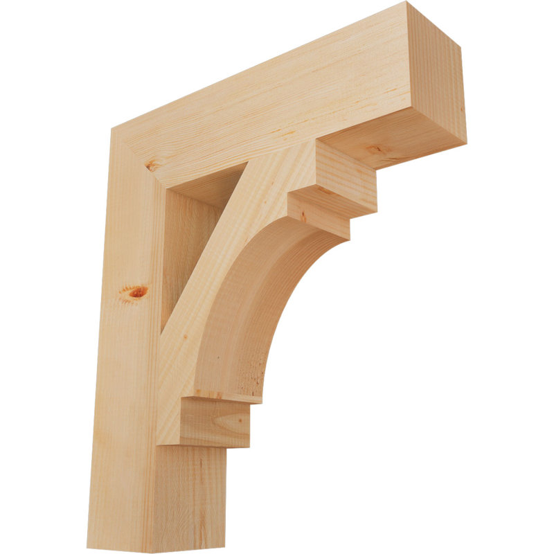 Support de bloc lisse Merced l 5 5 po x P 24 po x H 28 po, Douglas (lisse), H 28 po x l 6 po x P 24 po