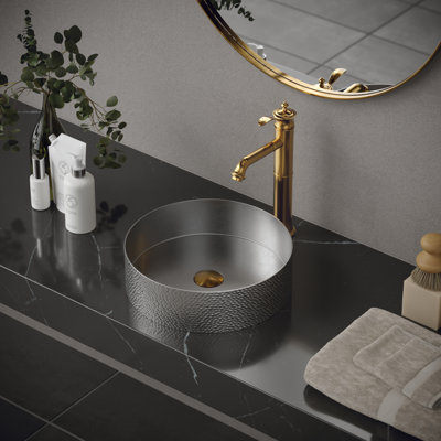 Karran Cinox 15'' Stainless Steel Circular Bathroom Sink