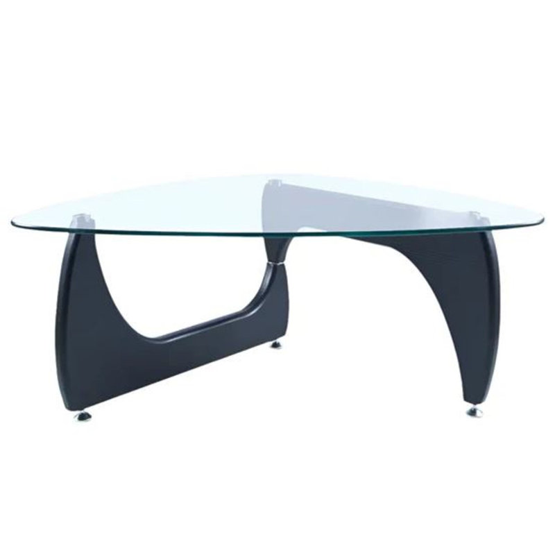 Sonic Glass Coffee Table, Black