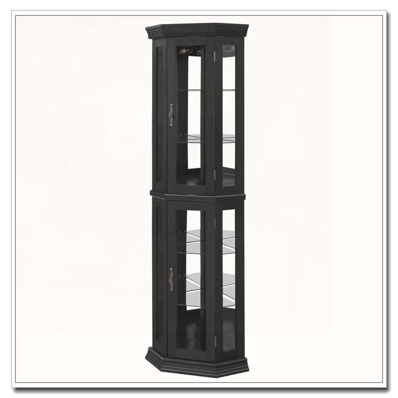 Vitrine de coin lumineuse, Noir