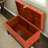 Retro Hand-Painted Solid Wood Small Accent Trunk
