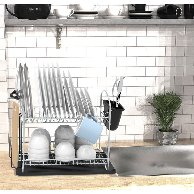 Stainless Steel Dish Rack, Silver