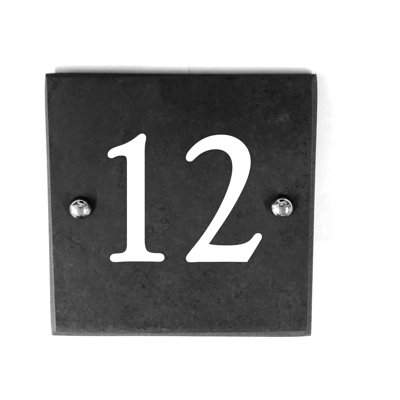 Mame 15cm H Slate House Number