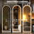 Modern & Contemporary Lighted  Arch Full Length Mirror with Temepered Glass & 3 Years Warranty-1918269687-1918269682