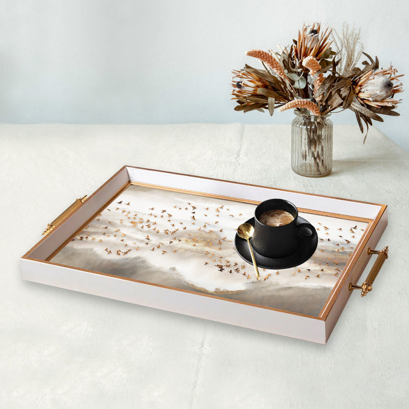 Élégant plateau en verre de 19,7 po x 11,4 po x 1,4 po | Fabrication 100% verre durable | Facile à nettoyer avec un chiffon humide | Idéal pour le service, la présentation décorative et l'organisation | Ajout élégant à la décoration intérieure