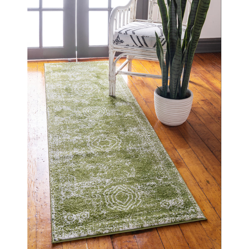 Geometric Area Rug, Runner 61 x 396cm