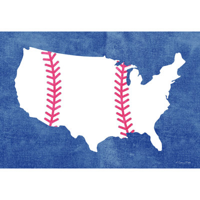 Magalia Baseball America - Impression sur toile tendue