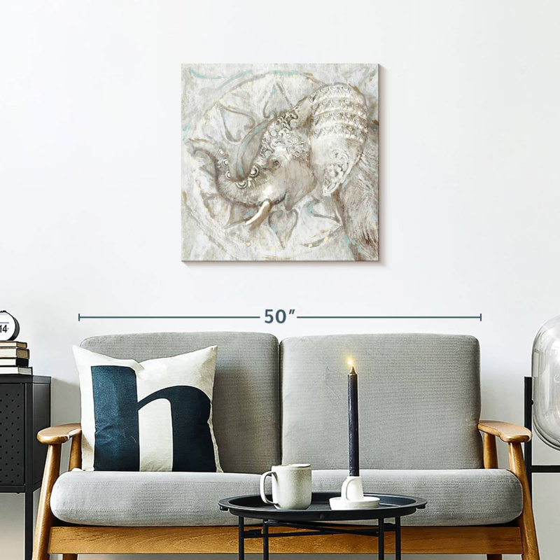 Brampt Ivory Elephant, 24" H x 24" W