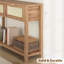 Zayer Rattan Entryway Table, 43" Console Table with Drawers, 2 Tier Sofa Table with Storage, Wooden Console Table for Entryway-1089253028
