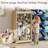 Stuffed Animal Storage & Toy Organizer – Solid Wood Kids Shelf with 9 Pull-Out Bins, Display Shelf & Quick Assembly – Space-Saving Playroom Furniture for Daycare, Nursery & Bedroom-128781452