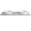 Plateau de meuble-lavabo double 61 "avec lavabo-52240552
