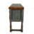 Distressed Grey Carved Wood Console