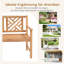 Athanas Solid Wood Traditional Bench